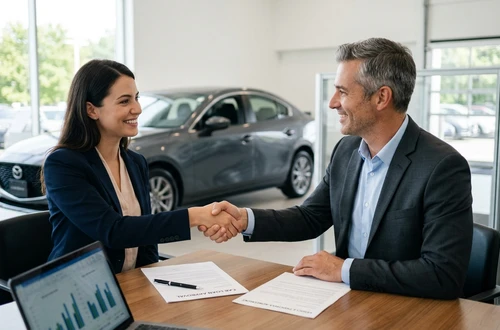 Friendly auto loan advisor ready to assist